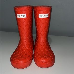 Authentic Hunter boots. mermaid pattern